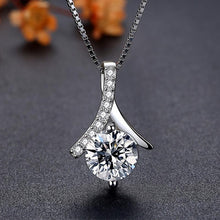 Load image into Gallery viewer, The Indelible Charm Dainty Silver Pendant with box chain