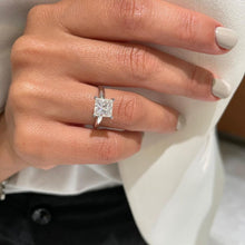 Load image into Gallery viewer, Princess Cut Solitaire Ring