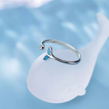 Load image into Gallery viewer, Mermaid Tail Cuff Silver Ring