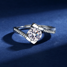 Load image into Gallery viewer, Angel Kiss Girl Moissan Diamond Ring Ladies Silver Ring