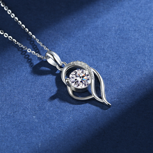 Load image into Gallery viewer, Love Heart Silver Pendant Set