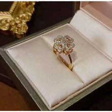 Load image into Gallery viewer, Spinning Lucky Clover Heart Silver Ring