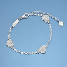 Load image into Gallery viewer, Pure Silver Heart Bracelet