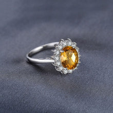 Load image into Gallery viewer, Lustro Stella Finest Yellow Magnifique Silver Ring