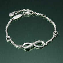 Load image into Gallery viewer, Infinity Silver Bracelet