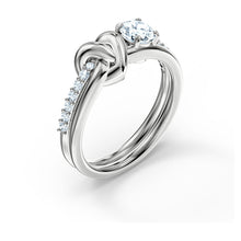 Load image into Gallery viewer, Heart Shaped Silver Ring