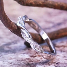 Load image into Gallery viewer, Twined Vine Simple Infinity Eternity Silver