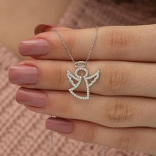 Load image into Gallery viewer, Angle Wing Silver Pendant Set