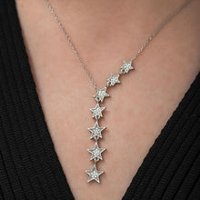 Load image into Gallery viewer, Milky Way Star Silver Necklace
