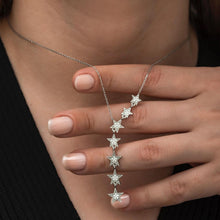 Load image into Gallery viewer, Milky Way Star Silver Necklace