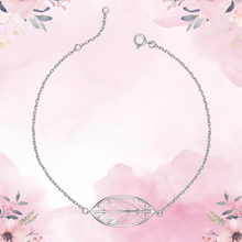 Load image into Gallery viewer, Silver Tranquil Leaf Bracelet