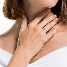 Load image into Gallery viewer, White Infinity Silver Ring