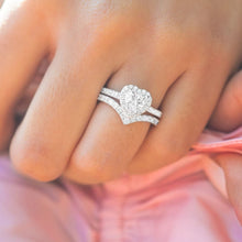 Load image into Gallery viewer, The Heart Luxe & Vixen Luxe Silver Ring Set of 2 Silver Ring
