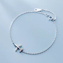 Load image into Gallery viewer, Travel Airplane Silver Bracelet