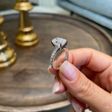Load image into Gallery viewer, Crystal Diamond Silver Ring