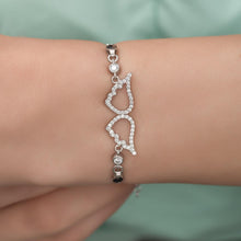 Load image into Gallery viewer, Wing Zircon Stone Silver Bracelet