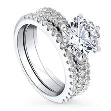 Load image into Gallery viewer, Daimond Luxe , Set of 3 Silver Ring Original