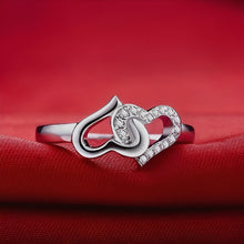 Load image into Gallery viewer, Silver Linked Heart Ring
