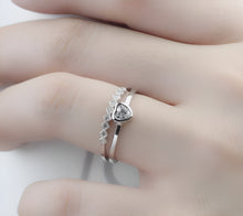 Load image into Gallery viewer, Charismatic Cupid Heart Silver Ring
