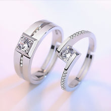 Load image into Gallery viewer, Indelible Charm Silver Couple Rings
