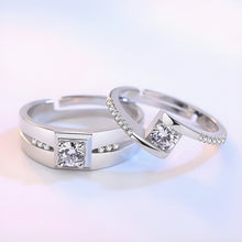 Load image into Gallery viewer, Indelible Charm Silver Couple Rings
