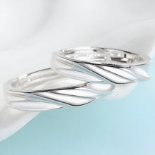 Load image into Gallery viewer, Stunning Luxury Flame Silver Couple Rings
