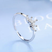Load image into Gallery viewer, Exotic Princess Crown Silver Ring
