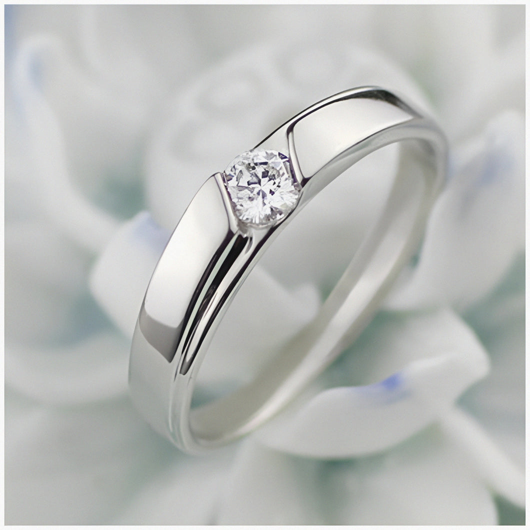 Stunning Scarlet Silver Men's Ring
