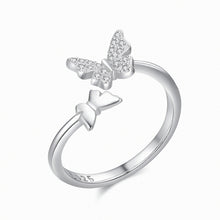 Load image into Gallery viewer, Butterfly Exquisite Silver Ring
