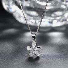Load image into Gallery viewer, Five Leaf Clover Silver Pendant
