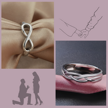 Load image into Gallery viewer, Unique Infinity Silver Couple Ring
