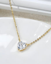 Load image into Gallery viewer, Crystal Swarovski Luxurious Heart Silver Necklace
