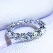 Load image into Gallery viewer, Diamond Band Silver Ring
