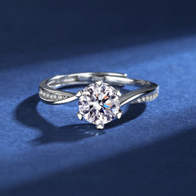 Load image into Gallery viewer, Six Prong Ladies Moissan Diamond Ring
