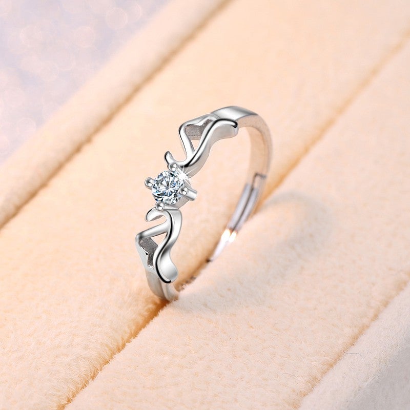 Love Design Silver Angel Silver Ring