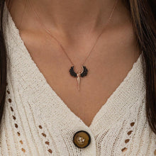 Load image into Gallery viewer, Angel Black Winged Necklace

