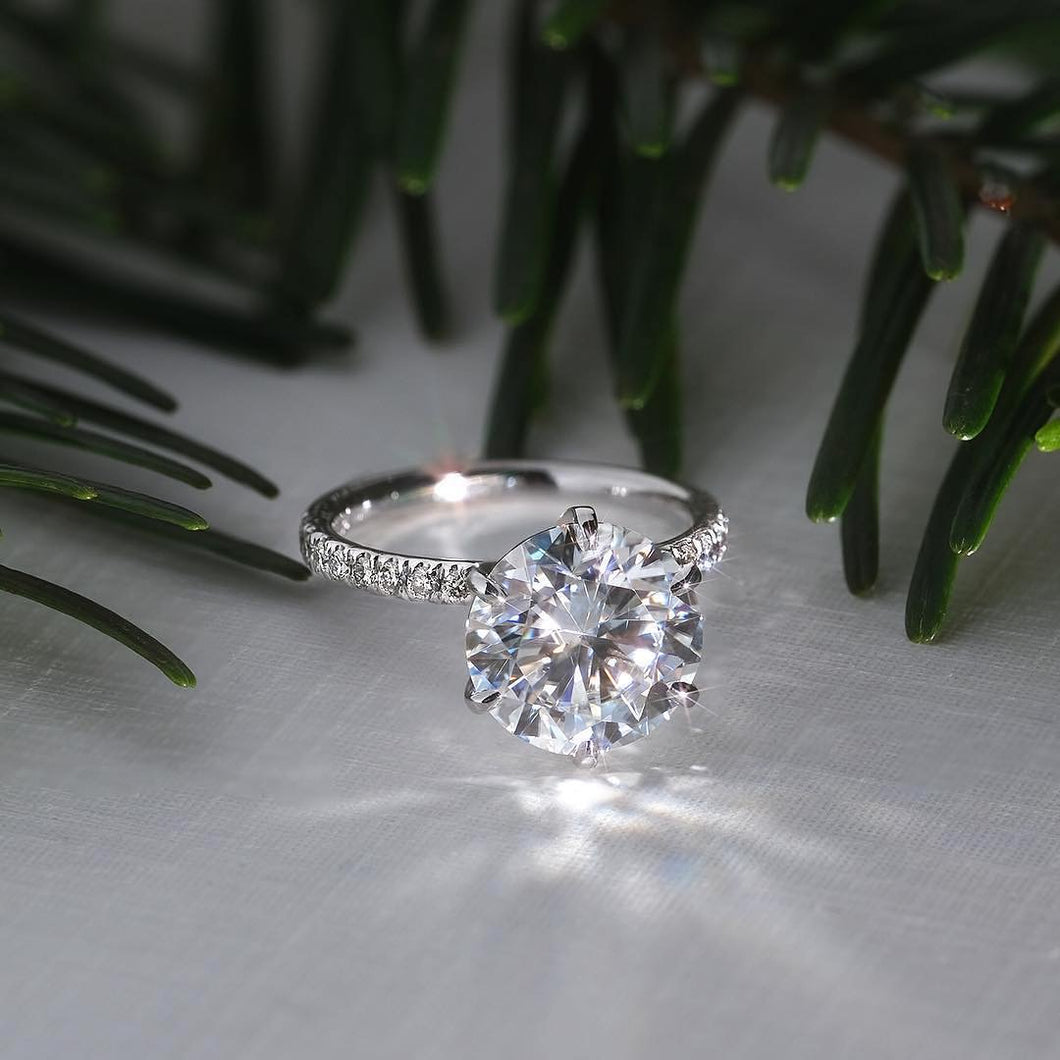 Luxury Charm Diamond Silver Ring