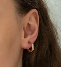 Load image into Gallery viewer, Pentagon Design Zircon Stone Earring
