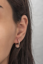 Load image into Gallery viewer, Zircon Stone Hoop Earrings
