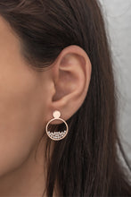 Load image into Gallery viewer, Zircon Stone Round Earrings
