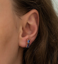 Load image into Gallery viewer, Tanzanite Cat Earrings

