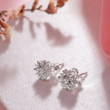 Load image into Gallery viewer, Flower Silver Earrings
