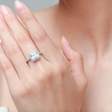Load image into Gallery viewer, Square Studded Silver Ring
