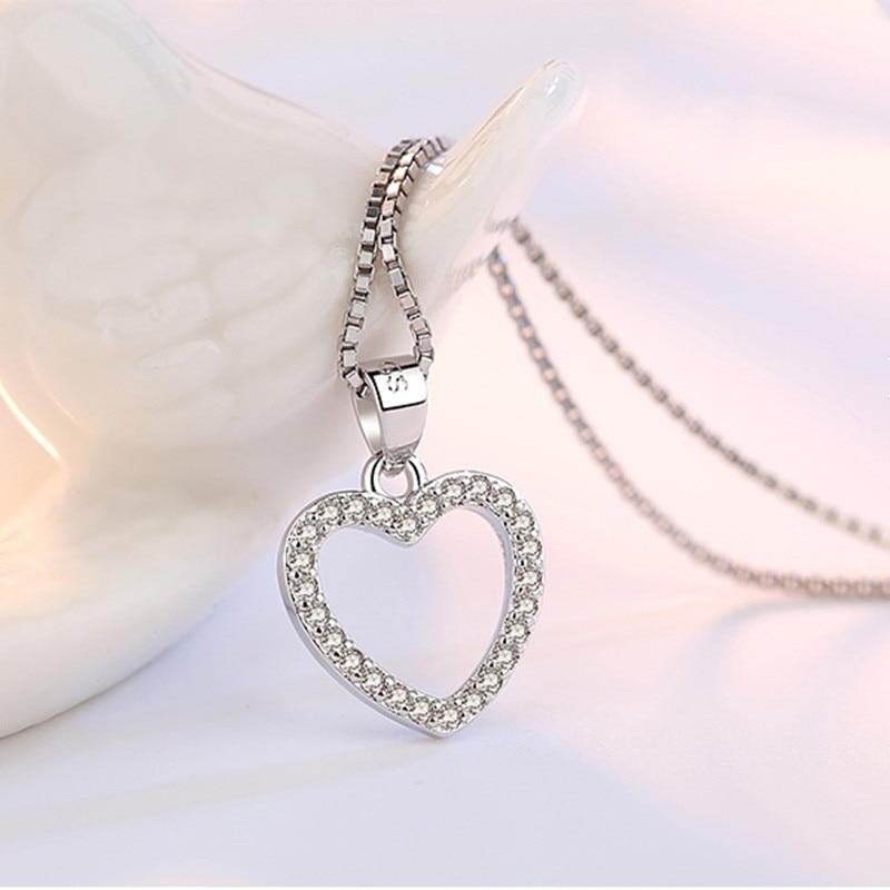 Heart Layered Silver Pendant Set