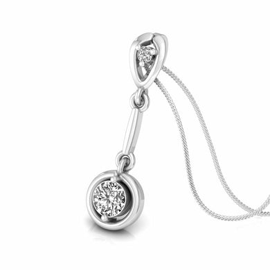 Sterling Silver Embellished with Crystals Silver pendant ( GB106 )
