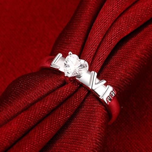The Heart Shaped Spark Of Love Silver Ring