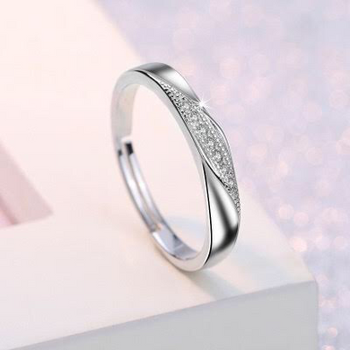 Luxury Flame Amercian Silver Ring