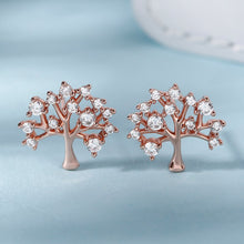Load image into Gallery viewer, Rose Gold Tree Of Life Earrings
