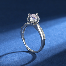Load image into Gallery viewer, Lavender Flower Bud Moissan Diamond Ring

