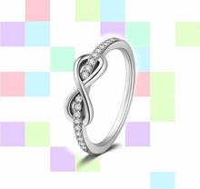 Load image into Gallery viewer, Infinite Love Eternity Silver Ring
